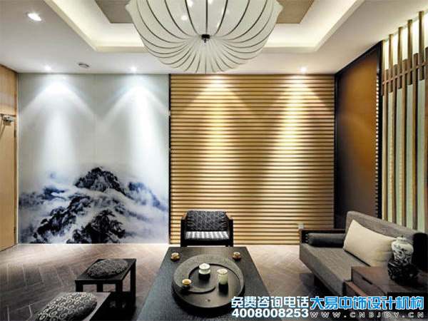 上?，F代新中式會(huì )所裝修效果圖