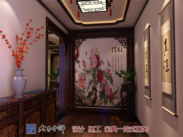 遼寧盤(pán)錦220平米別墅設計，感受中式別墅裝修的氣息
